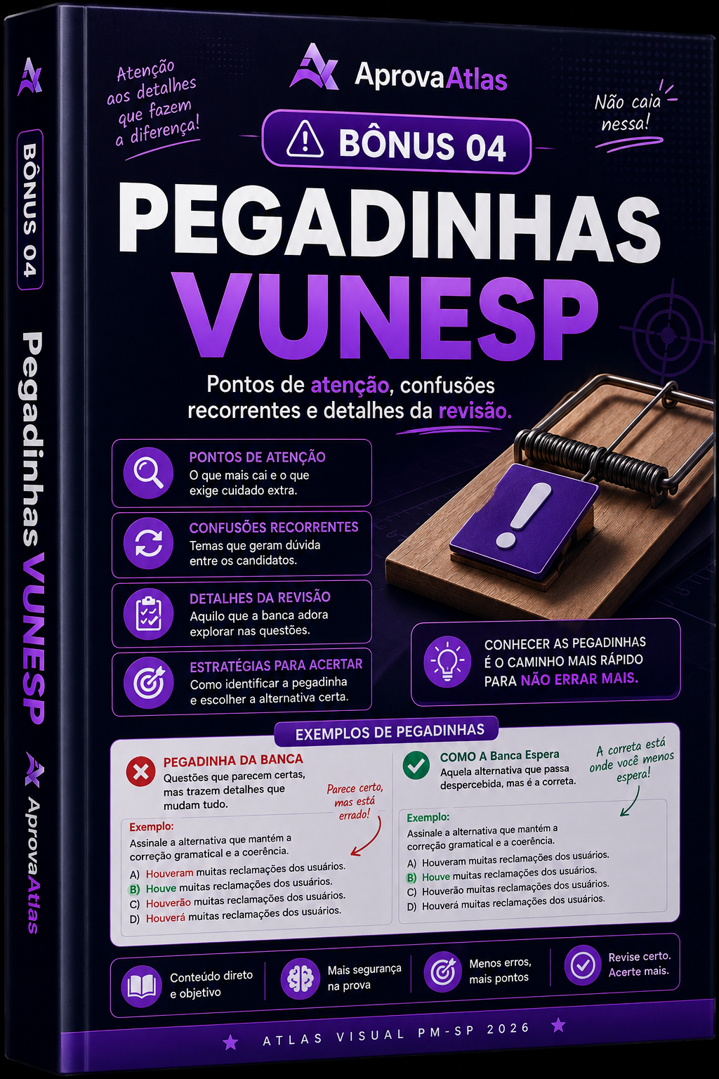 Capa de Pegadinhas VUNESP